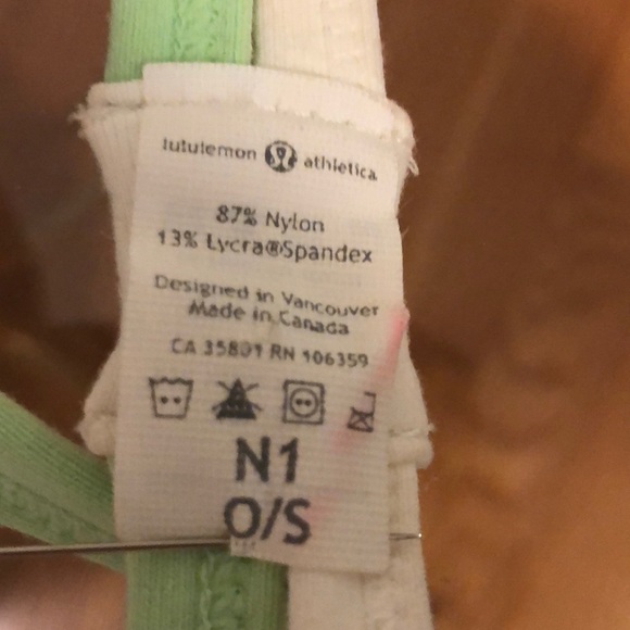 Lululemon Cardio Cross Trainer Headband Mint/White - Picture 2 of 4